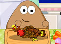 Pou Thanksgiving Day Slacking készítsd el a pulykát