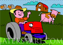 Farm Tractor Coloring színezd ki a traktort